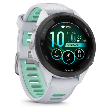 Inteligentné športové hodinky s GPS a kardiom Forerunner 265S Music biele Garmin