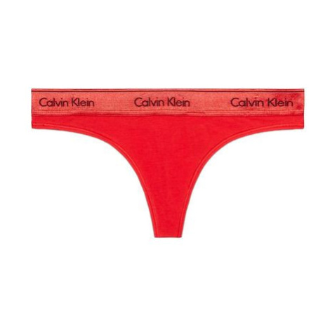 Dámska tangá Calvin Klein nadrozmer červená (QF7450E-XAT)