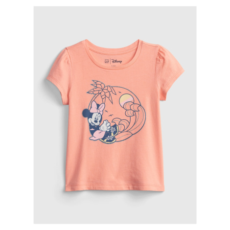 Detské tričko GAP & Disney Minnie Oranžová