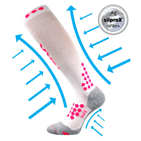 VOXX Marathon kompresné ponožky biele 1 pár 117029