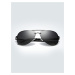 VeyRey Polarizačné okuliare pilotky Laudin čierne sklá