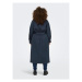 ONLY Carmakoma Prechodný kabát 15282597 Modrá Regular Fit