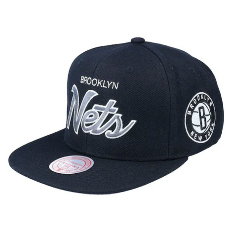 Mitchell & Ness NBA Brooklyn Nets Team Script 2.0 Snapback Nets Cap HHSS3280-BNEYYYYPPPBLCK