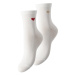 Pieces Dámske ponožky 17102918 Biela