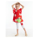 Denokids Frog Red White Girls Kids Tunic Leggings Suit