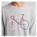 Dedicated Sweatshirt Malmoe Color Bike Grey Melange