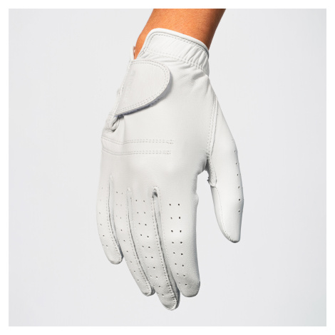 Dámska golfová rukavica CABRETTA 900 pre ľaváčky biela INESIS