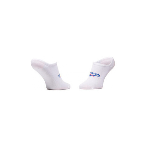 Reebok Súprava 3 párov krátkych ponožiek unisex Cl Fo Invisible Sock 3P GG6680 Biela