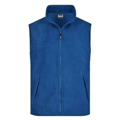 James & Nicholson Pánska fleecová vesta JN045 - Kráľovská modrá