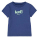 Detské bavlnené tričko Levi's tmavomodrá farba, s potlačou