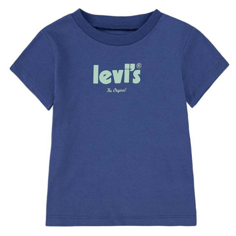 Detské bavlnené tričko Levi's tmavomodrá farba, s potlačou Levi´s