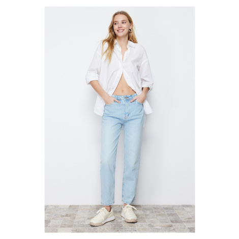 Trendyol Light Blue More Sustainable High Waist Mom Jeans