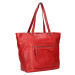 Dámska kožená kabelka Gianní Conti Agáte - červená