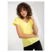 Light yellow simple cotton base shirt