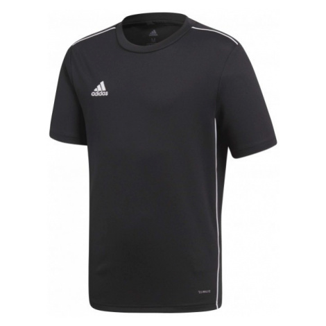 adidas CORE18 JSY Y Juniorský futbalový dres, čierna, veľkosť