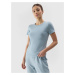 Women's Slim 4F Plain T-Shirt - Light Blue