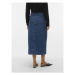 Vero Moda Džínsová sukňa 10302007 Modrá Regular Fit