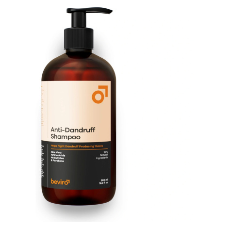 Prírodný šampón pre mužov proti lupinám Beviro Anti-Dandruff Shampoo - 500 ml (BV319) + darček z