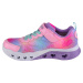 Farebné dievčenské svietiace tenisky Skechers Flutter Heart Lights 302315L-PKMT