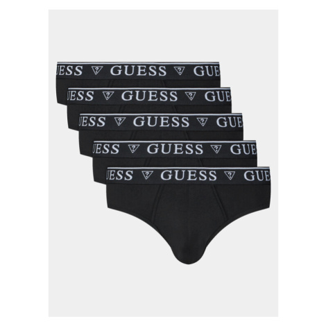 Guess Súprava 5 kusov slipových nohavičiek U4RG20 K6YW1 Čierna
