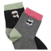 Ponožky Karl Lagerfeld K/Ikonik 2.0 Glitter Socks 2P Čierna