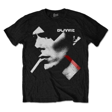 David Bowie Tričko Smoke Black