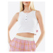 #VDR Basic White Crop Top