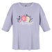 Women's T-shirt with Hannah CLEA glacier gray print