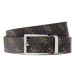 Guess Pánsky opasok Vezzola Belt BM7541 LEA35 Čierna