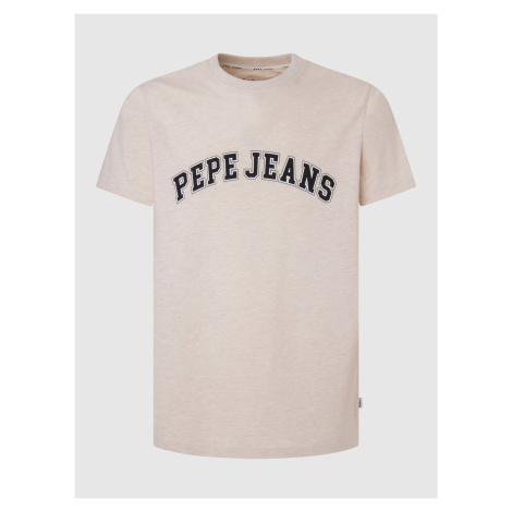 Béžové pánske tričko Pepe Jeans