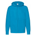 Blue Men's Hoodie Lightweight Zip Thru Hooded Sweat Fruit of the Loom