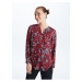 LC Waikiki Wacky Collar Floral Long Sleeve Women's Blouse