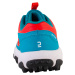 Detská obuv na pozemný hokej nízka až stredná intenzita FH100 červeno-modrá