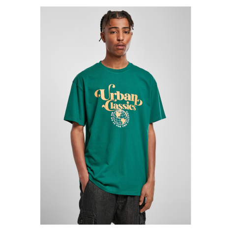 Green T-shirt with Bio Globe logo Urban Classics