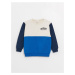 LC Waikiki Crew Neck Long Sleeve Color Block Baby Boy Sweatshirt