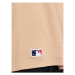 New Era Tričko Unisex New York Yankees Mlb League Essential 60332281 Béžová Oversize