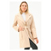 Z6778 DEWBERRY WOMEN'S COAT-BEIGE