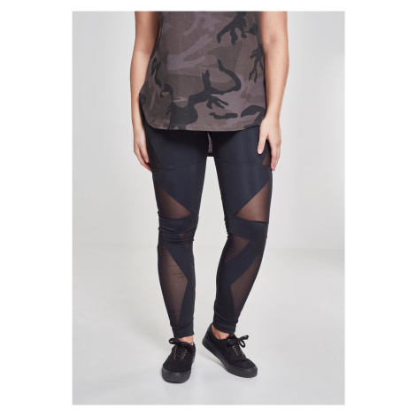 Women's leggings Triangle Tech Mesh blk/blk Urban Classics