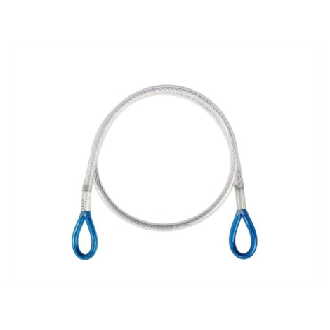 Kotviaca slučka Singing Rock Steel Lanyard "I" 130 cm Farba: strieborná/modrá