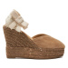 Manebi Espadrilky Hamptons Heart-Shaped Wedge Espadrilles W 1.6 WH Béžová