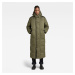 G-STAR Bunda - G - Whistler pdd Ext Long Parka wmn zelená