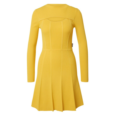 HUGO Pletené šaty 'Sorsety'  žltá Hugo Boss