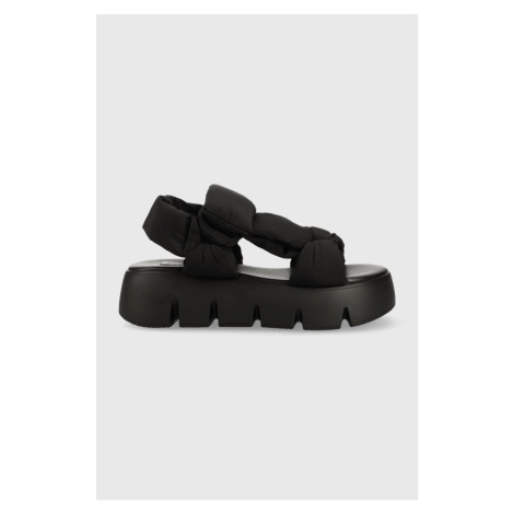 Sandále Steve Madden Bonkers dámske, čierna farba, na platforme, SM11002465