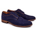 Bednarek Polish Shoes Elegantné kožené topánky nubuk bednarek 684 Navy modré