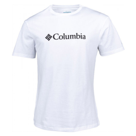 Columbia BASIC LOGO SHORT SLEEVE Pánske tričko, biela, veľkosť