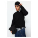 Trendyol Limited Edition Black Regular/Normal Fit Premium Soft Touch Sweatshirt