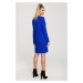 Modré svetrové šaty M713