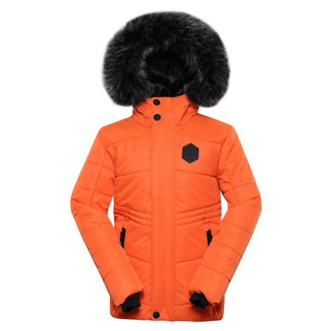 Alpine Pro Molido Detská zimná bunda KJCY252 tmavo oranžová