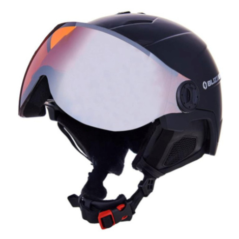 BLIZZARD-Double Visor ski helmet, black matt, orange lens, mirror Čierna 60/63 cm 23/24