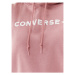 Converse Mikina Wordmark Fleece Hoodie Emb 10025690-A11 Ružová Regular Fit